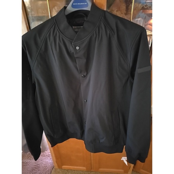 Michael Kors Other - Michael Kors Softshell Bomber Jacket Black Size XL